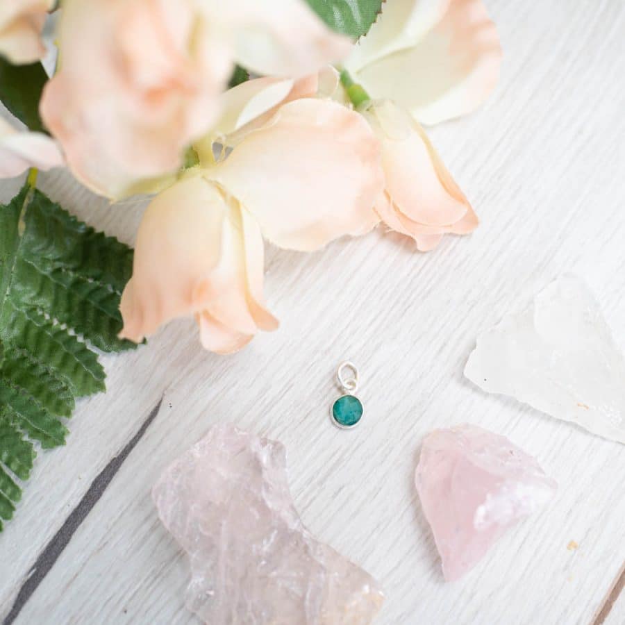 Geboortesteen Hanger Mei Smaragd 925 Zilver (6 mm) - Afbeelding 2