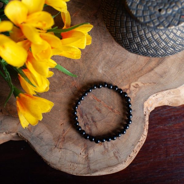 Edelsteen Armband Zwarte Toermalijn (6 mm Kralen) - Afbeelding 3