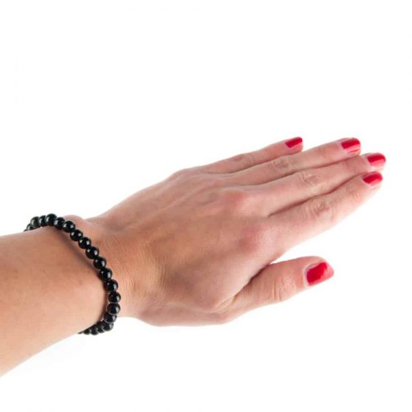 Edelsteen Armband Zwarte Toermalijn (6 mm Kralen) - Afbeelding 2