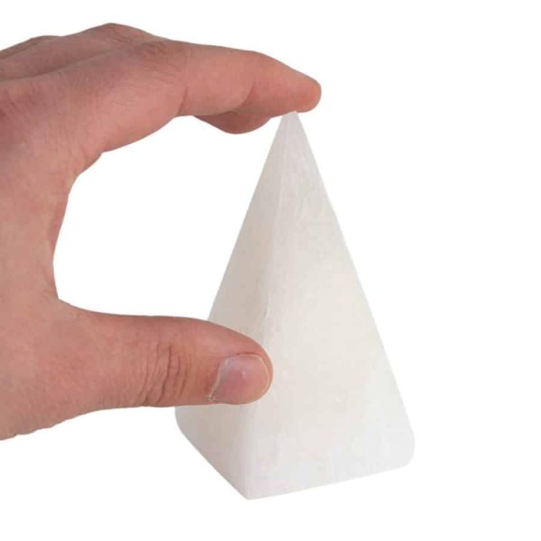 Edelsteen Seleniet Piramide | 10 cm - Afbeelding 2