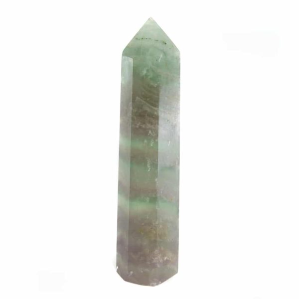 Edelsteen Obelisk Punt Watermeloen Fluoriet 80 - 100 mm