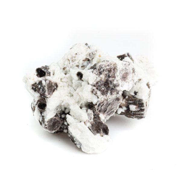 Ruwe Albiet met Muscoviet Edelsteen 3 | 5 cm