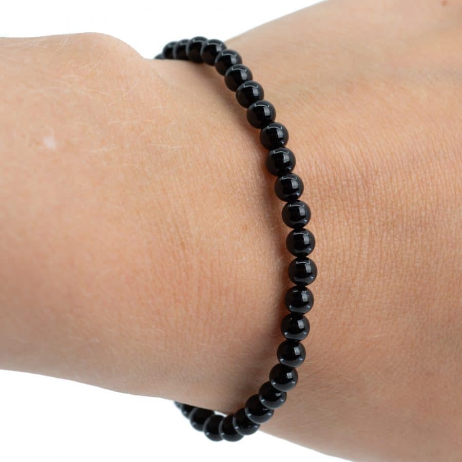 Edelsteen Armband Zwarte Toermalijn (4 mm) - Afbeelding 3