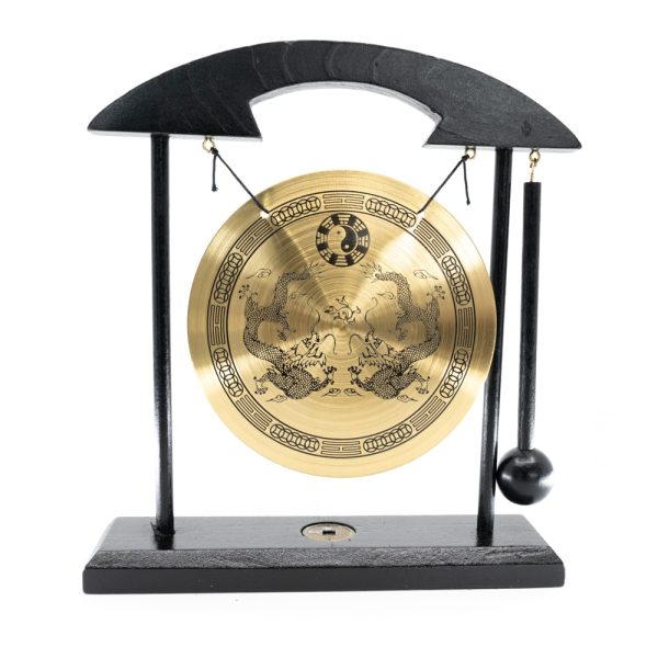 Feng Shui Tafelgong Yin Yang & Draken (20 cm)