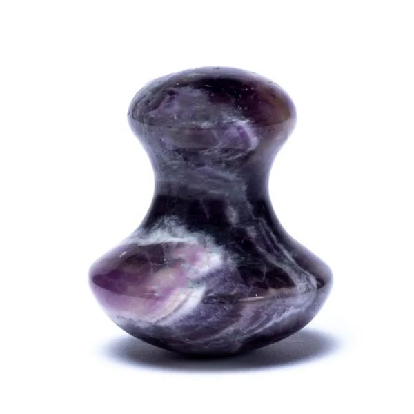 Massagehulp amethist in paddenstoelvorm | 4x3.5 cm