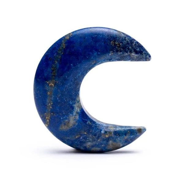 Maanvormige edelsteen lapis lazuli | 4 cm