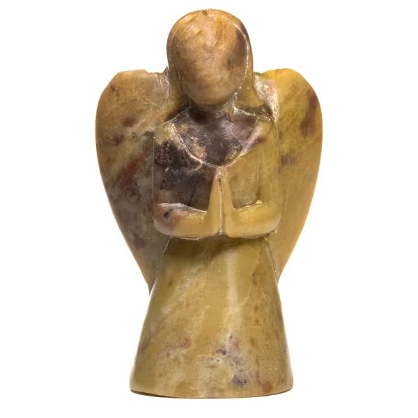 Engelbeeldje zeepsteen naturel | 472 g; 12.5 cm