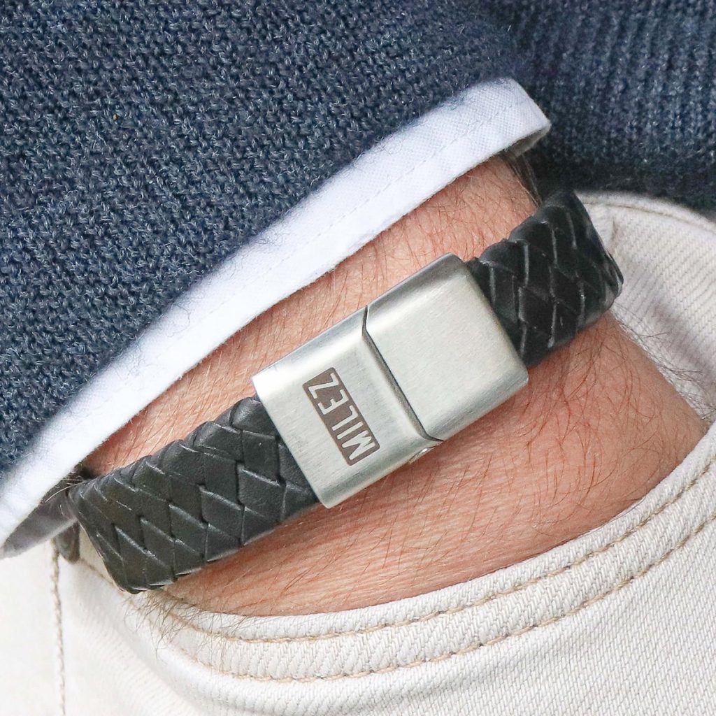 Leren armband - Mannensieraden - Inspired Gifts