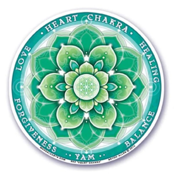 Raamsticker 4e chakra | 10.5 cm