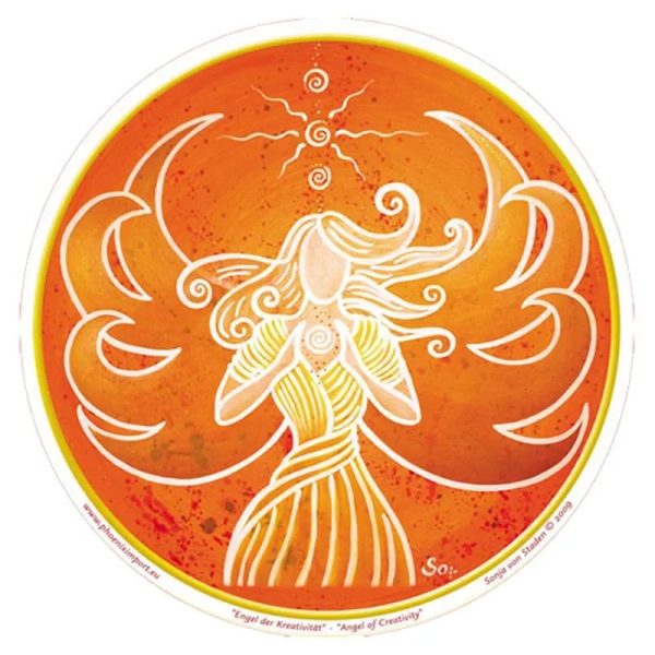 Raamsticker Angel of Creativity | 11.7cm