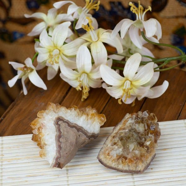 Ruwe Citrien Edelsteen Cluster 6 | 8 cm - Afbeelding 4