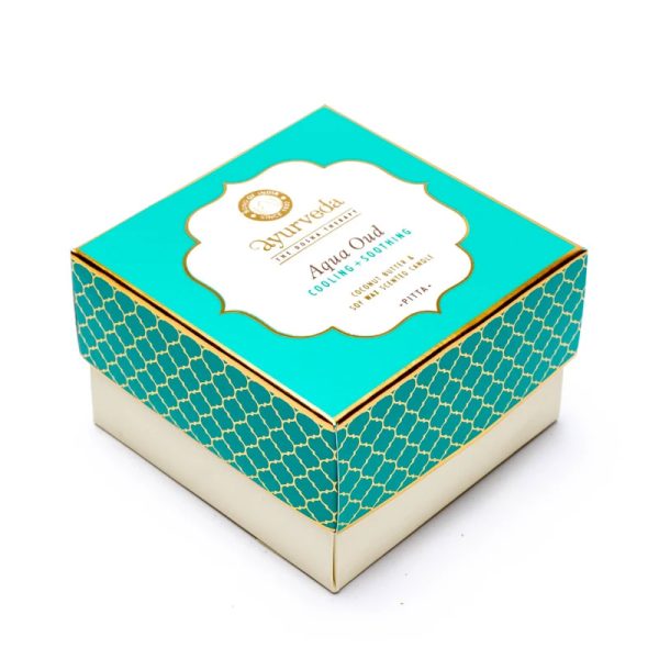 Pitta aqua oud geurkaars met 2 lonten in pot | 200 g - Afbeelding 3