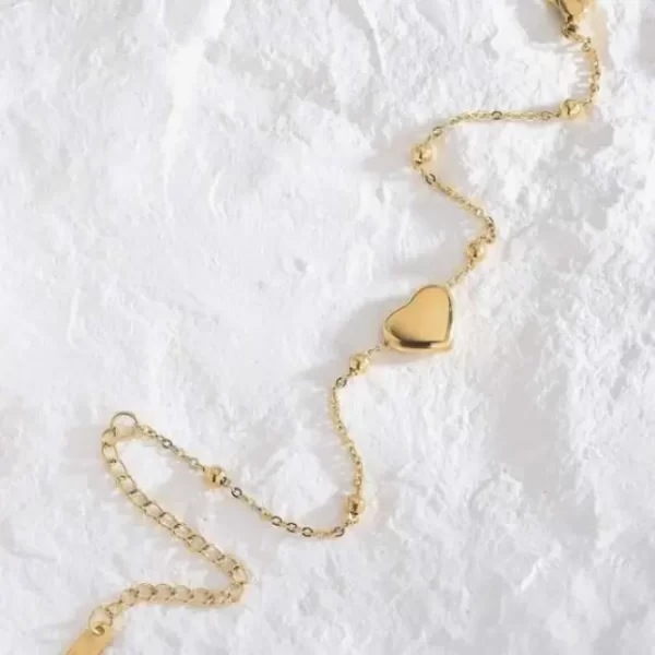 Armband Hart Gold Plated - Afbeelding 2