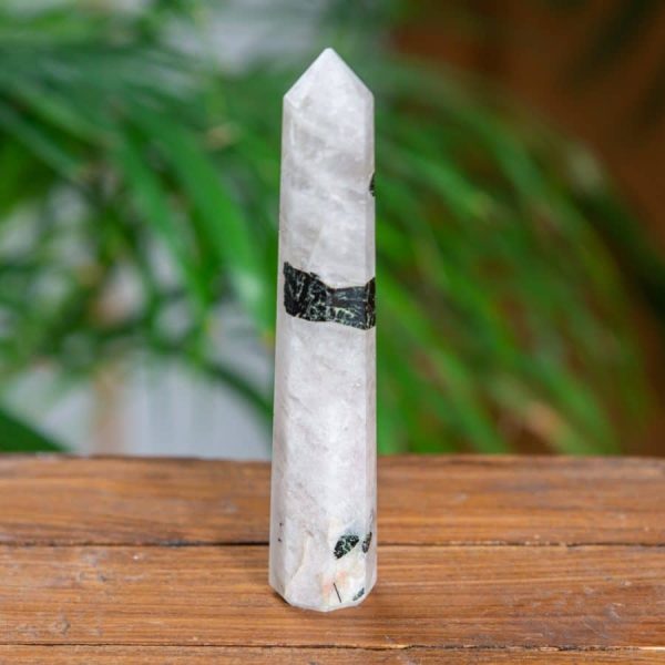 Edelsteen Obelisk Punt Toermalijnkwarts | ca 120 mm - Afbeelding 2