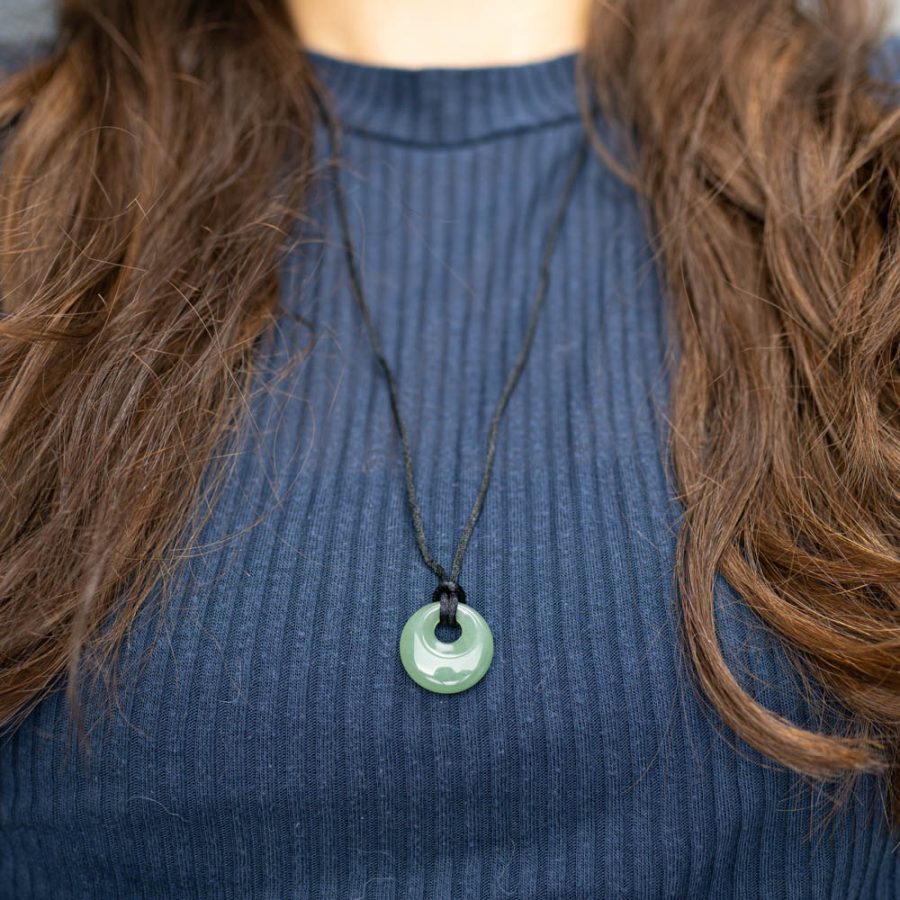 Edelsteen Donut Groene Aventurijn (20 mm) - Afbeelding 3