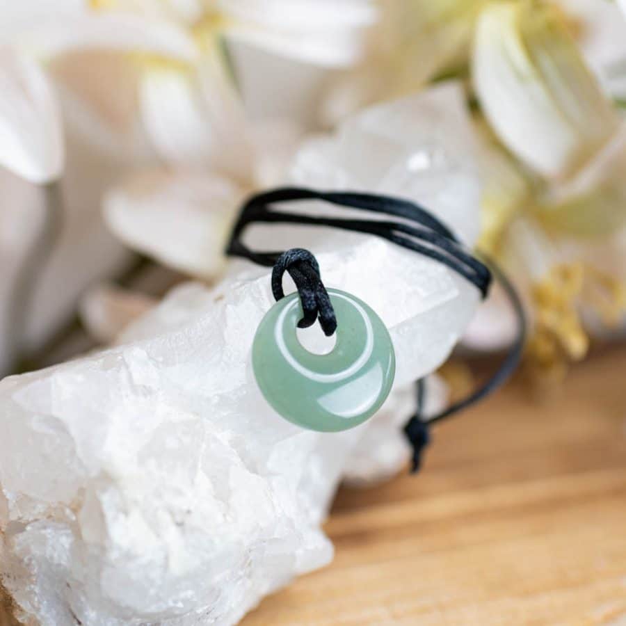 Edelsteen Donut Groene Aventurijn (20 mm) - Afbeelding 2