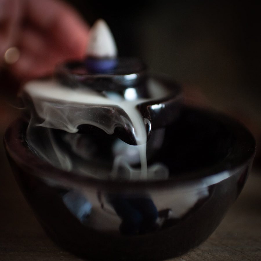 Backflow Wierook Houder Waterval Plateau Keramiek (12.5 cm) - Afbeelding 3