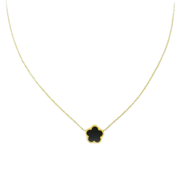 Ketting Klaver Bloem Gold Plated