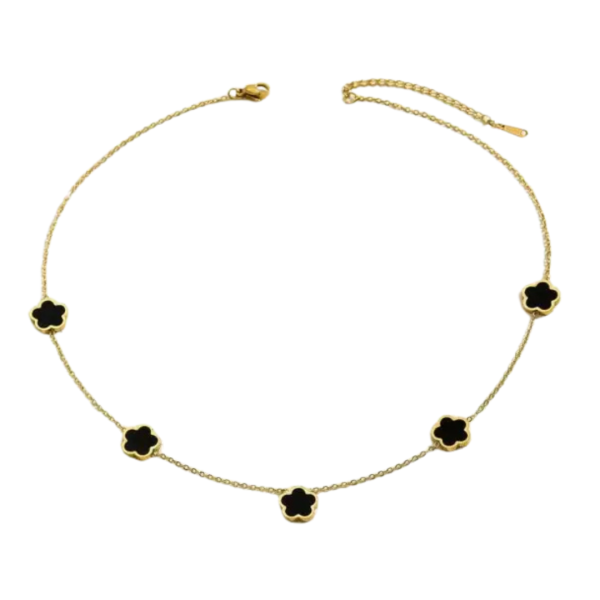 Ketting Klaver Bloem Gold Plated