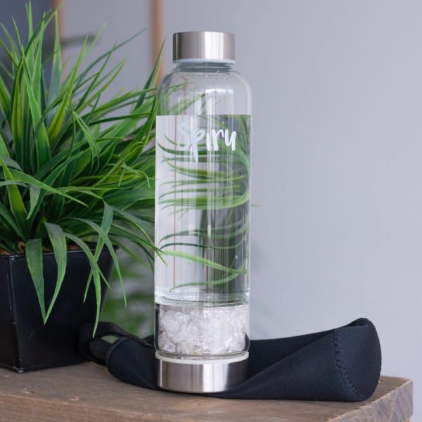 Edelsteen Waterfles Bergkristal | 400 ml - Afbeelding 2