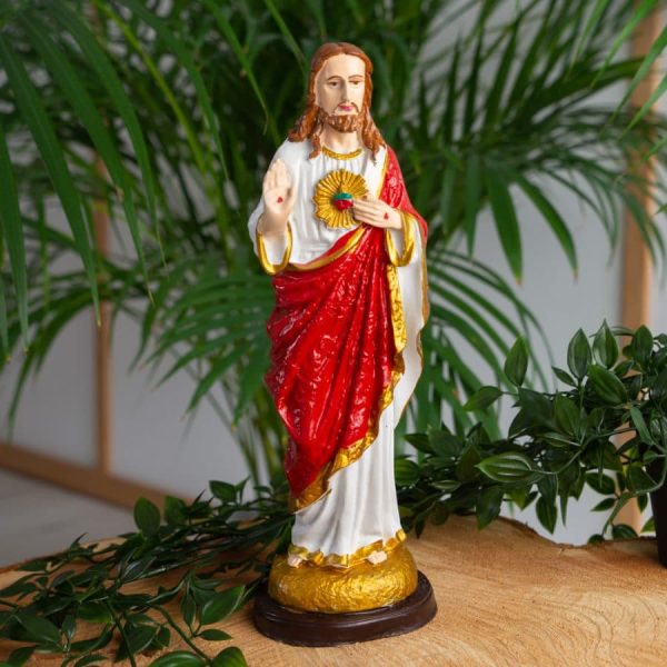 Beeld van Heilig Hart Jezus Christus (30 cm) - Afbeelding 3