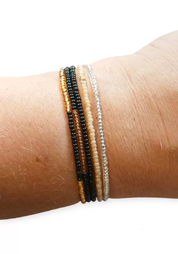 Armband Miyuki Basic Grey - Afbeelding 2