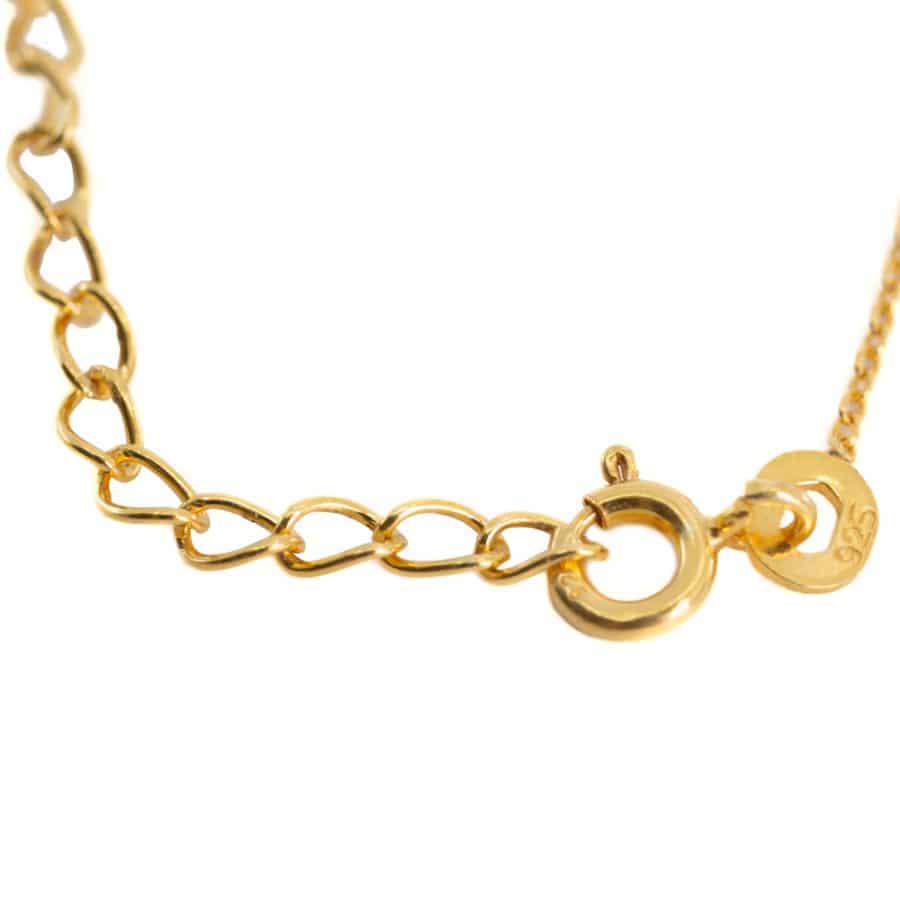 Halsketting Goudkleurig 925 Zilver Verguld (45 cm) - Afbeelding 2