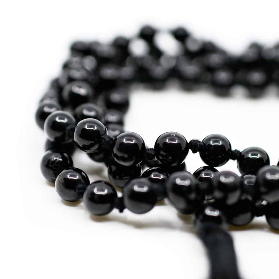 Edelstenen Mala Zwarte Tourmalijn | 108 kralen - Afbeelding 4