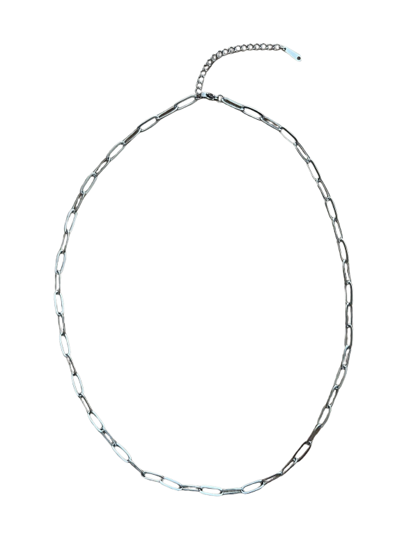 Ketting Roestvrij Staal Plating Zilver - Afbeelding 2