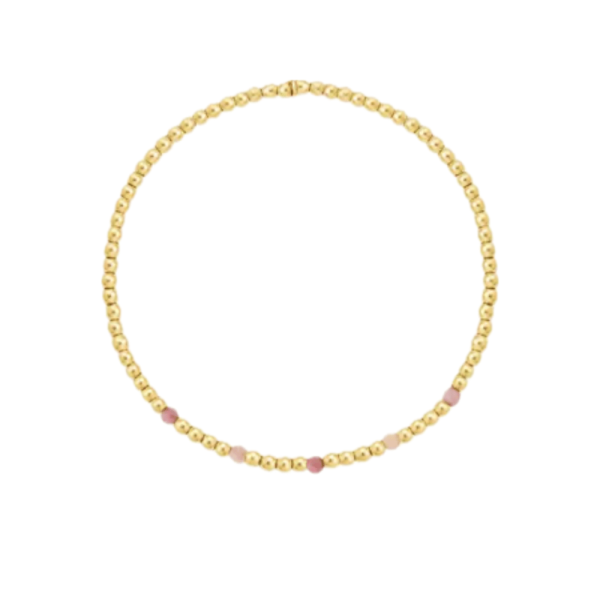 Armband RVS Pink & White Collectie Roze