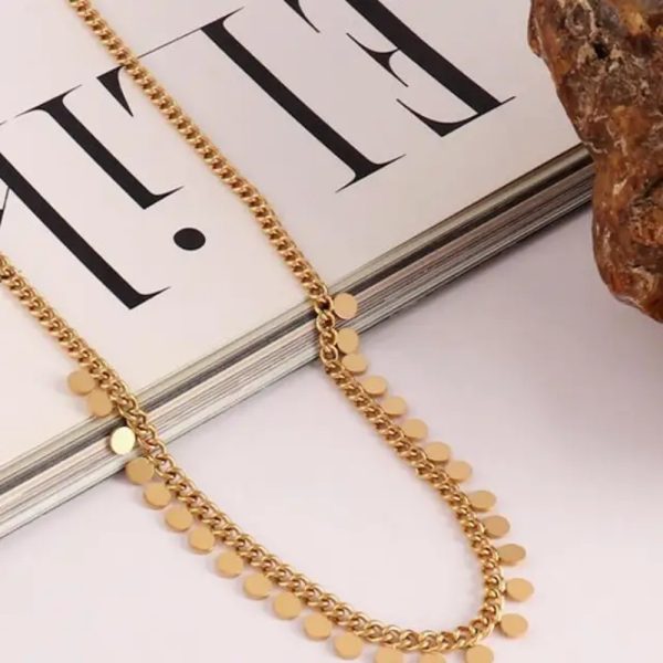 Ketting Cirkel Gold Plated - Afbeelding 2