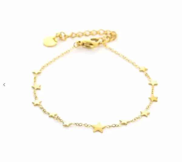 Armband Sterren Gold Plated
