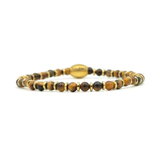 Empat dua tijgeroog 16 cm wrist size (XS|Ladies), Gold