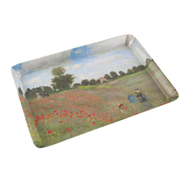 Mini Dienblad | Monet Field with Poppies - Afbeelding 2