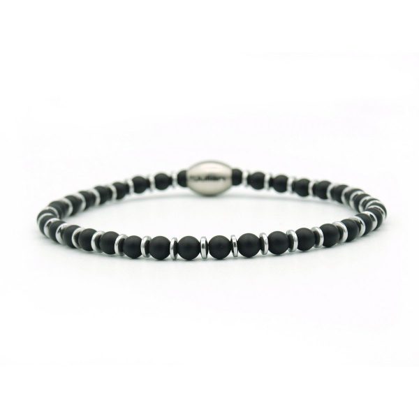 Empat dua obsidiaan 17 cm wrist size (S), Silver - Afbeelding 2