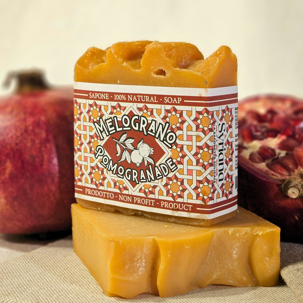 Cold|processed 100% natural soap, 100% profit donated Pomogranade