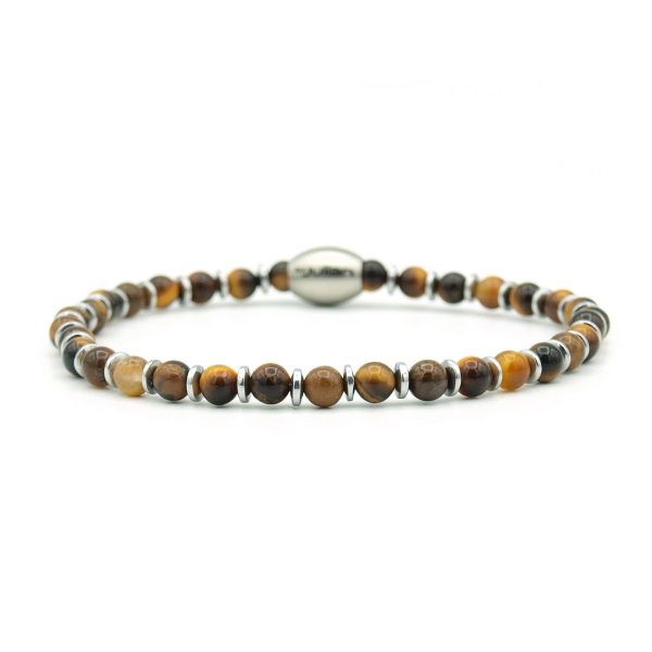 Empat dua tijgeroog 20 cm wrist size (XL), Silver - Afbeelding 2