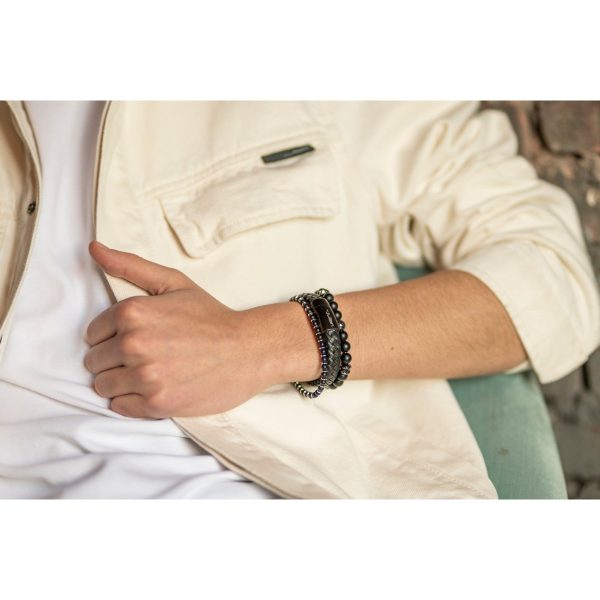 Empat dua obsidiaan 17 cm wrist size (S), Silver - Afbeelding 4