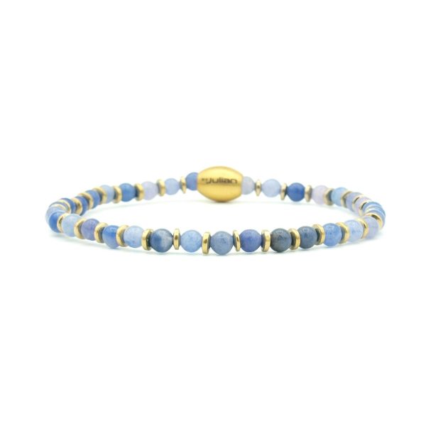 Empat dua blauwe kwarts 16 cm wrist size (XS|Ladies), Gold
