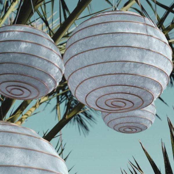 Lampion Wit | 25cm - Afbeelding 2