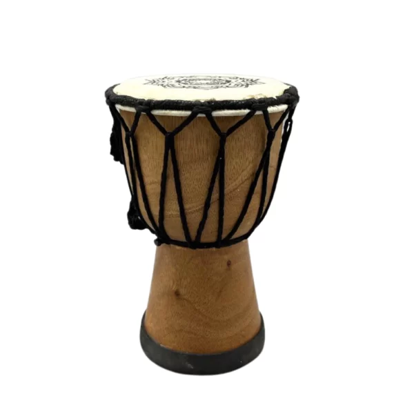 Handgemaakte Djembé|Trommel met Brede Bovenkant | 15 cm - Afbeelding 2