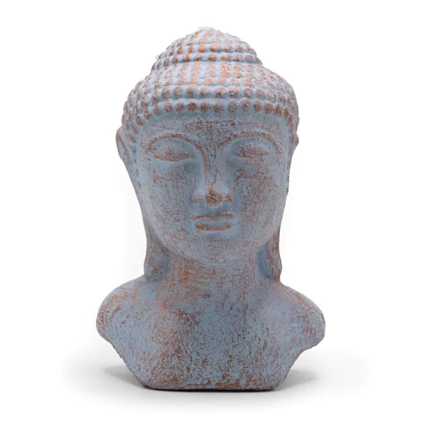 Rust Buddha Hoofd | Blauw Koper