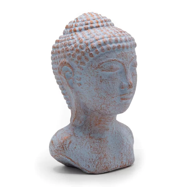 Rust Buddha Hoofd | Blauw Koper - Afbeelding 2