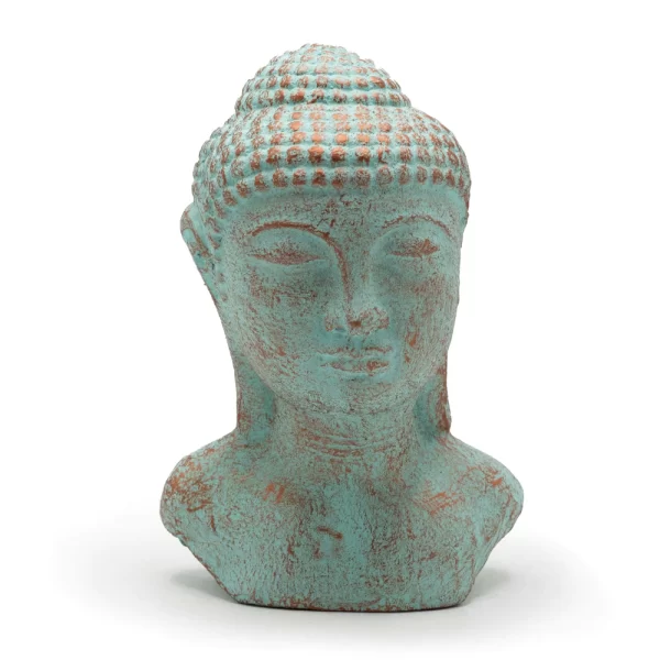 Rust Buddha Hoofd | Groen Koper