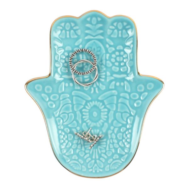 Sieradenschaaltje | Hamsa Turkoois