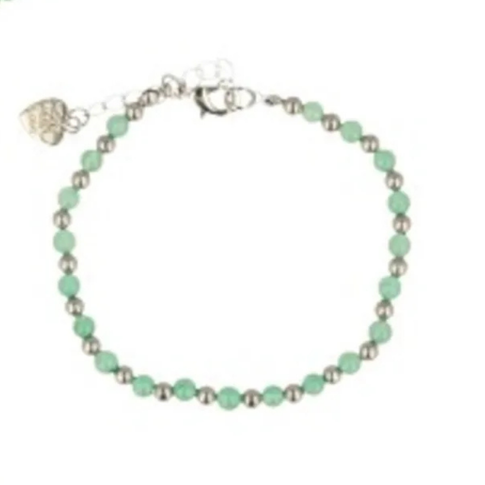 Armband | Aventurijn Groen Ibiza Love 4 mm - Afbeelding 3
