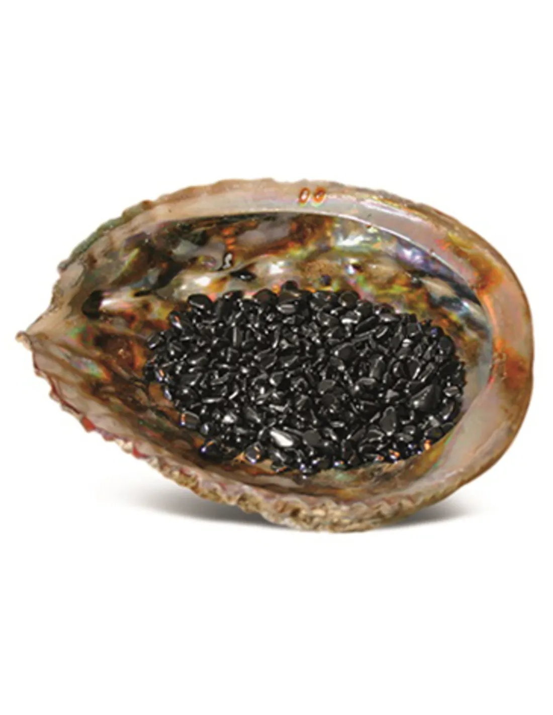 Abalone Ontlaadschelp | Hematiet Steentjes 100 gram
