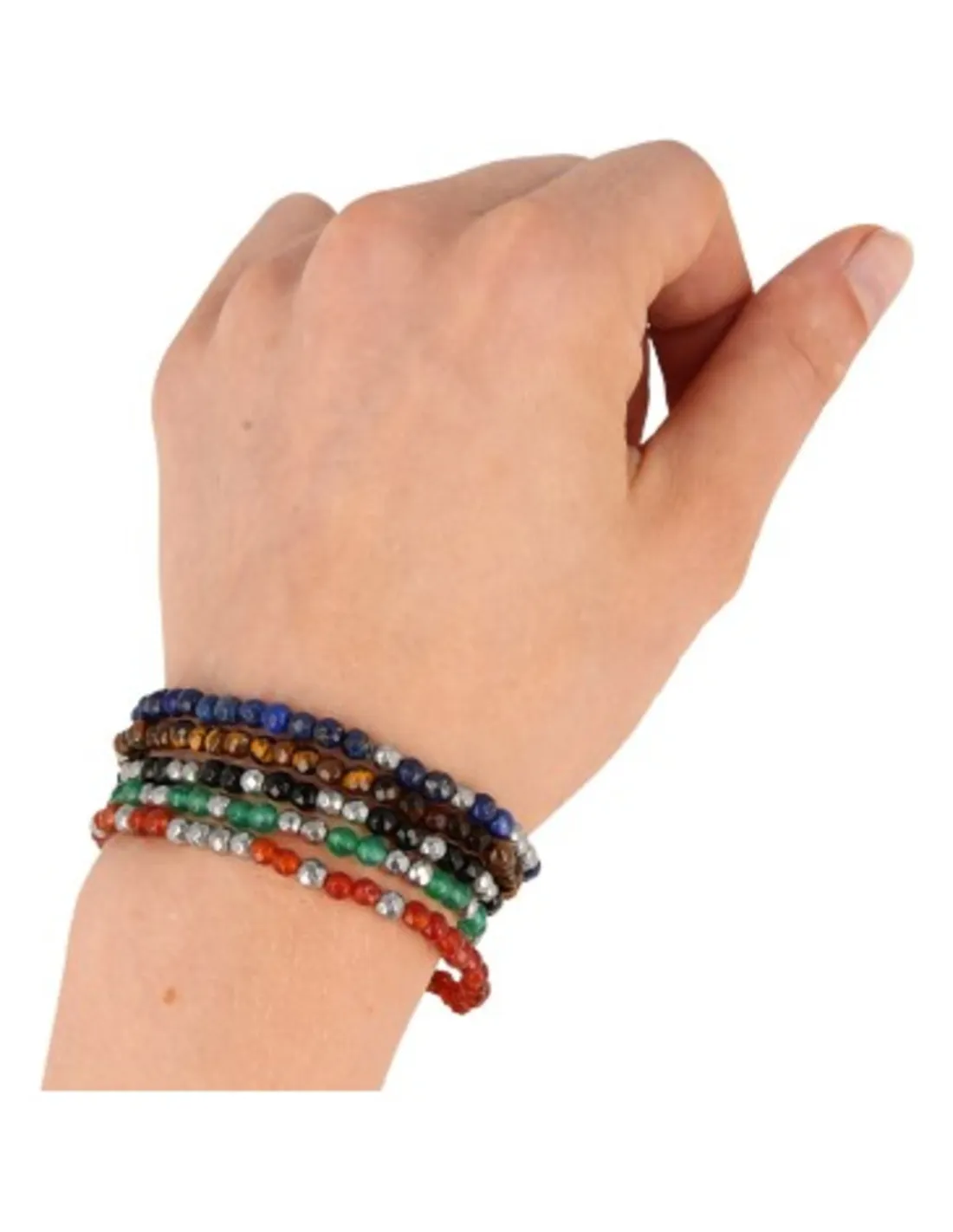 Kralenarmband | Aventurijn Facet 4 mm - Afbeelding 2