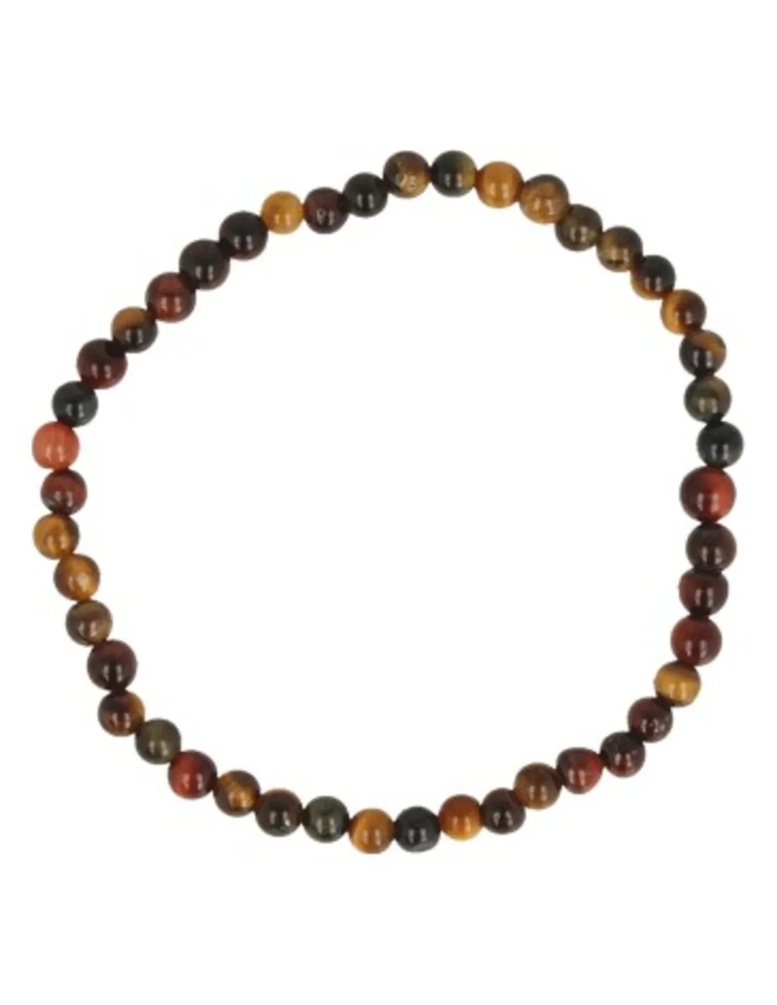 Kralenarmband | Kattenoog · Tijgeroog · Valkenoog 4 mm