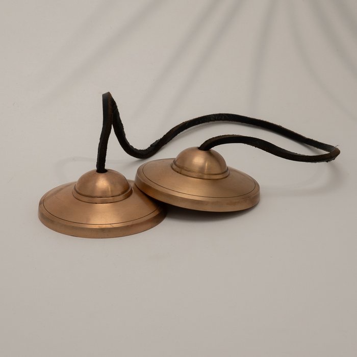 Tingsha Cymbalen | Messing Glad ±7,6 cm - Afbeelding 3